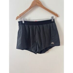 Tracksmith Hare Short Women's Running Shorts Gray Rabbit Logo Size XL